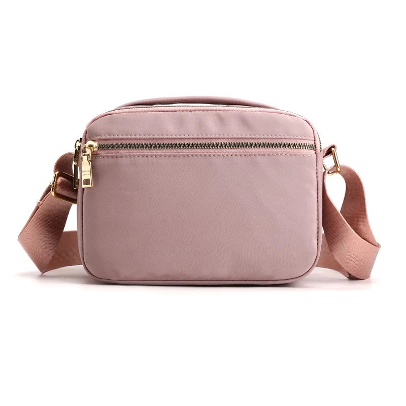 Multi Pocket Waterproof Nylon Messenger Crossbody Bag