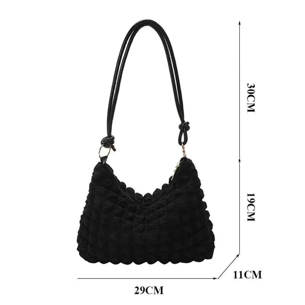 Soft Pleated Bubble Bag