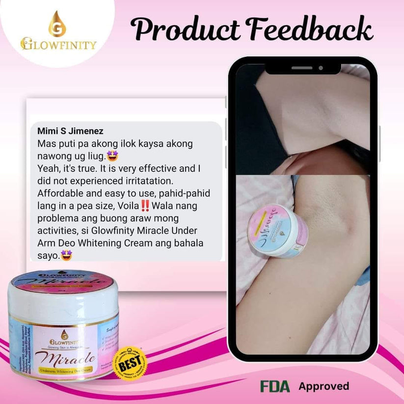 Glowfinity Miracle Underarm Whitening Deo Cream 40g