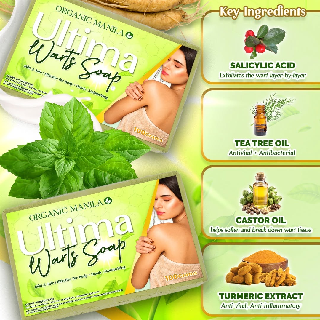 ORGANIC MANILA Ultima Warts Soap 100g