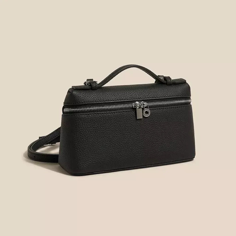 Leather Lunch Box Style Bag