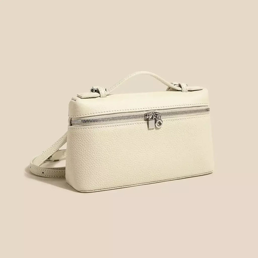Leather Lunch Box Style Bag