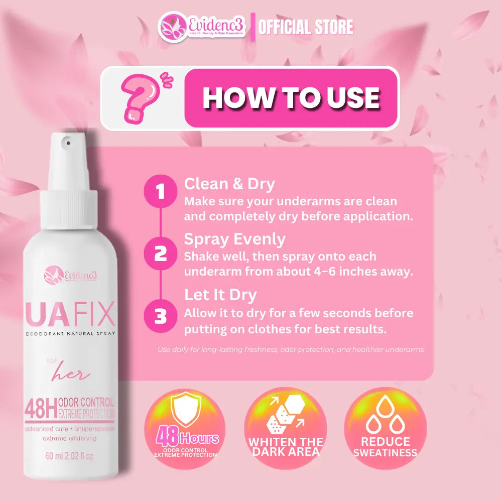 UA FIX Deodorant Spray for Him & Her