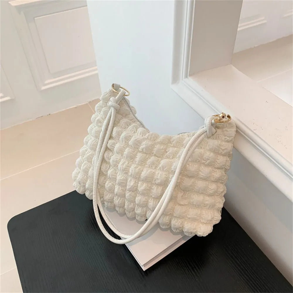Soft Pleated Bubble Bag