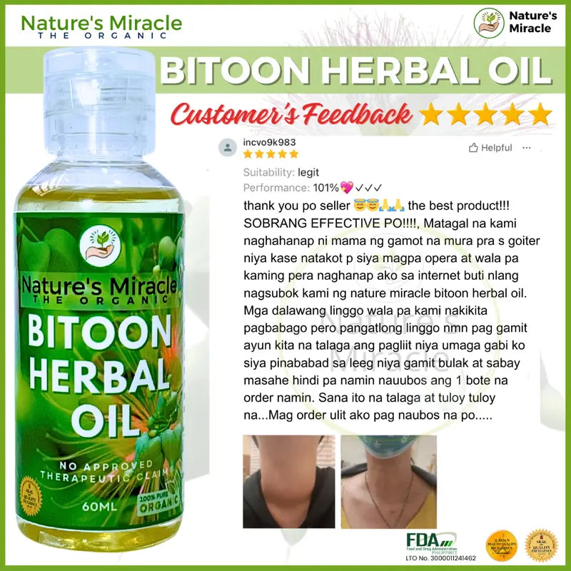 NATURE'S MIRACLE Bitoon Herbal Oil