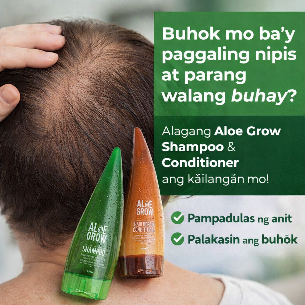 Aloe Grow Hair Growing Shampoo & Conditioner