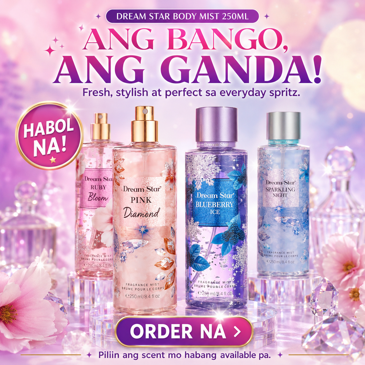 DREAM STAR Body Mist Fragrance 250ml