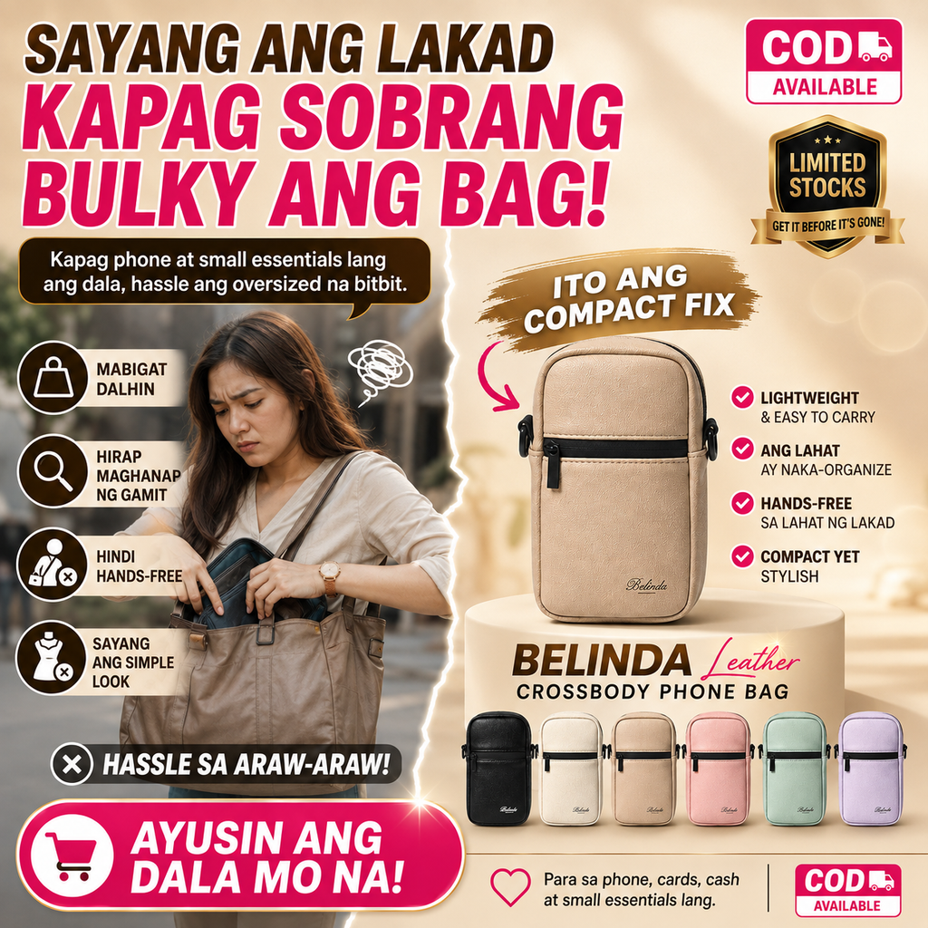 BELINDA Leather Crossbody Phone Bag