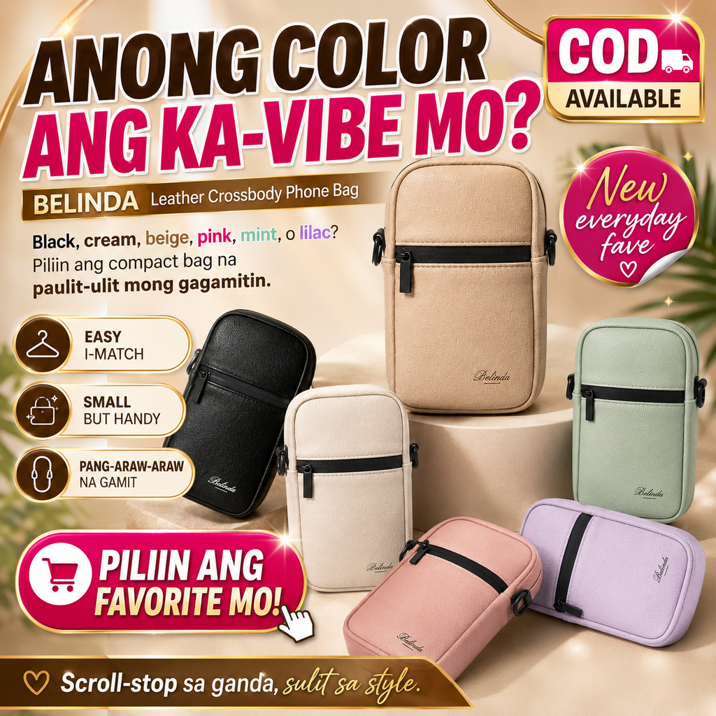 BELINDA Leather Crossbody Phone Bag