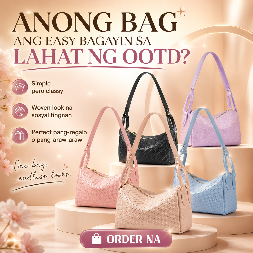Leather Woven Shoulder Bag