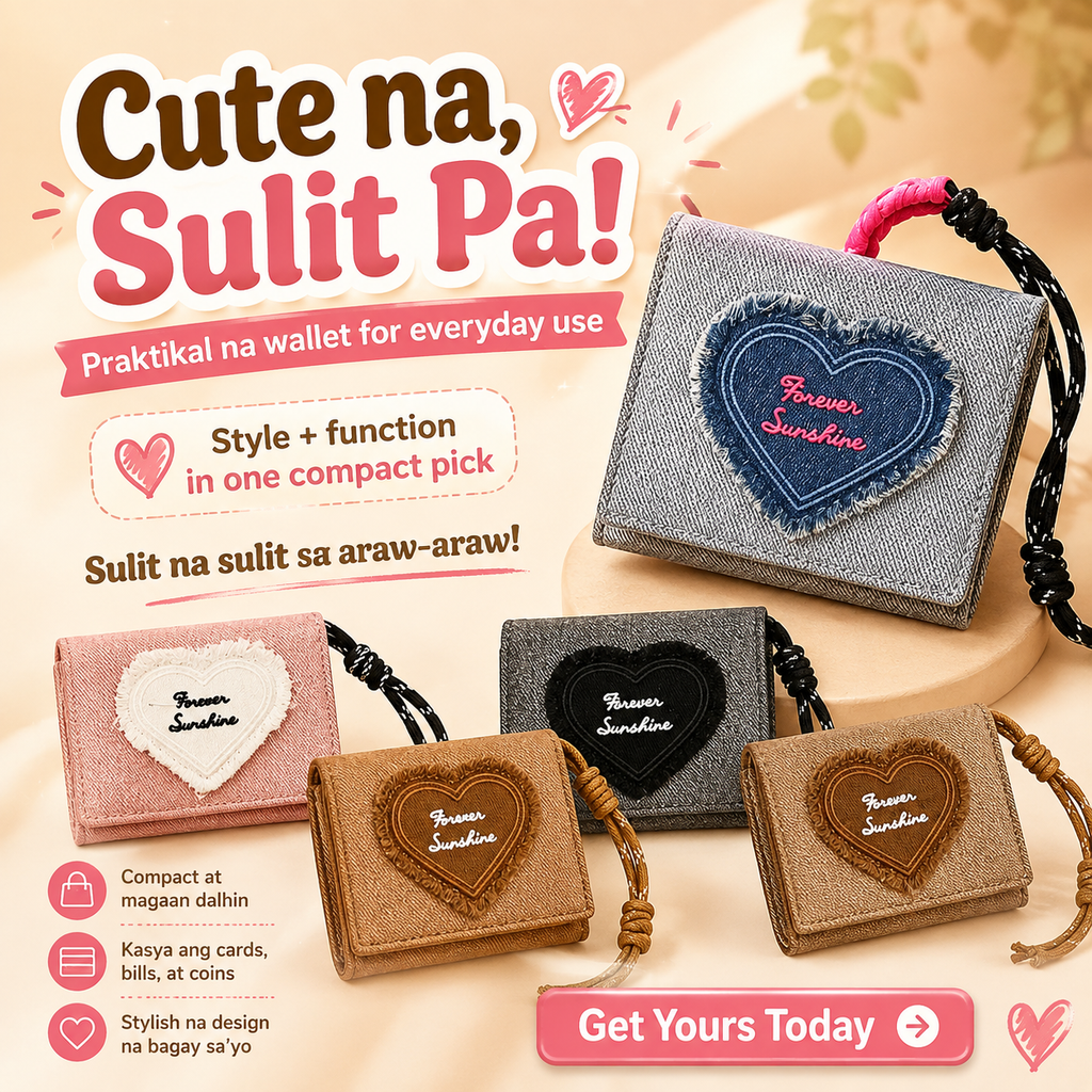 Forever Sunshine Denim Wallet
