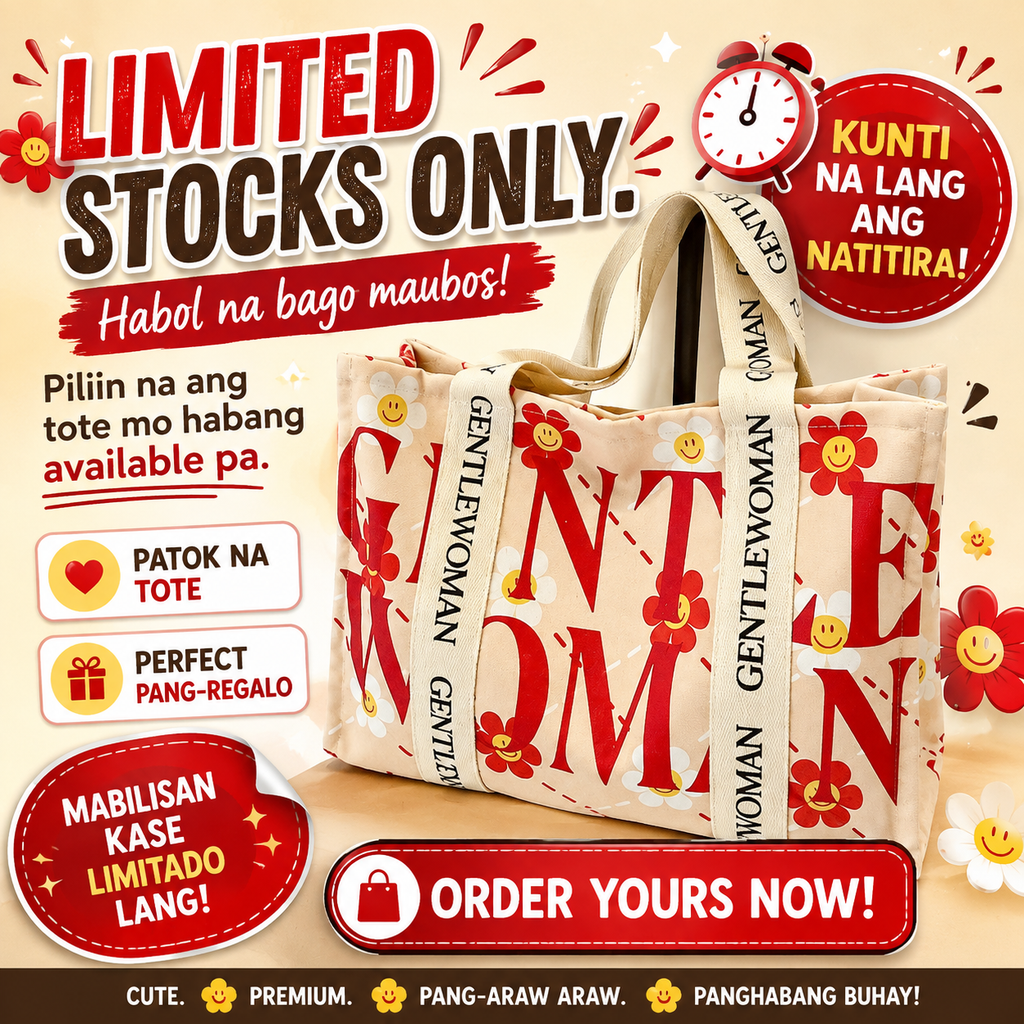 GM Canvas Tote Bag with Zipper