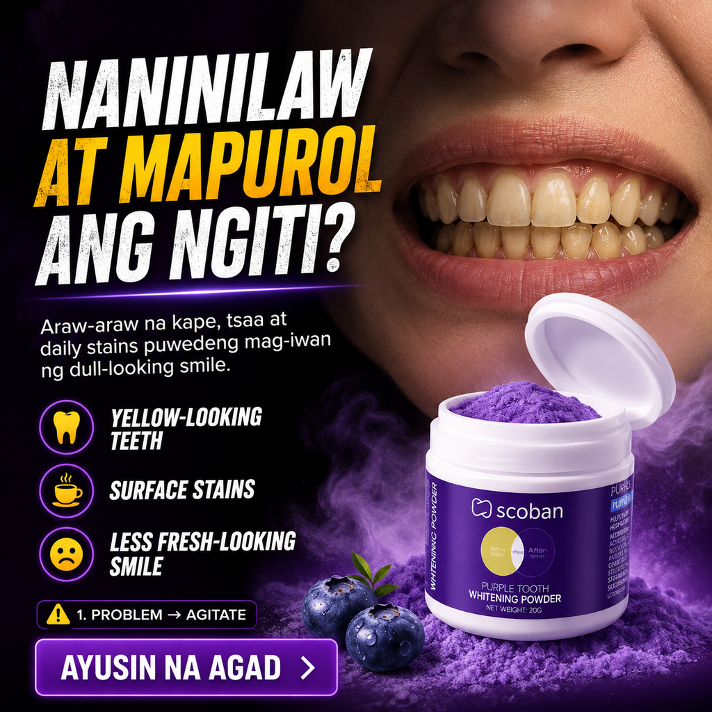 SCOBAN Purple Tooth Whitening Powder