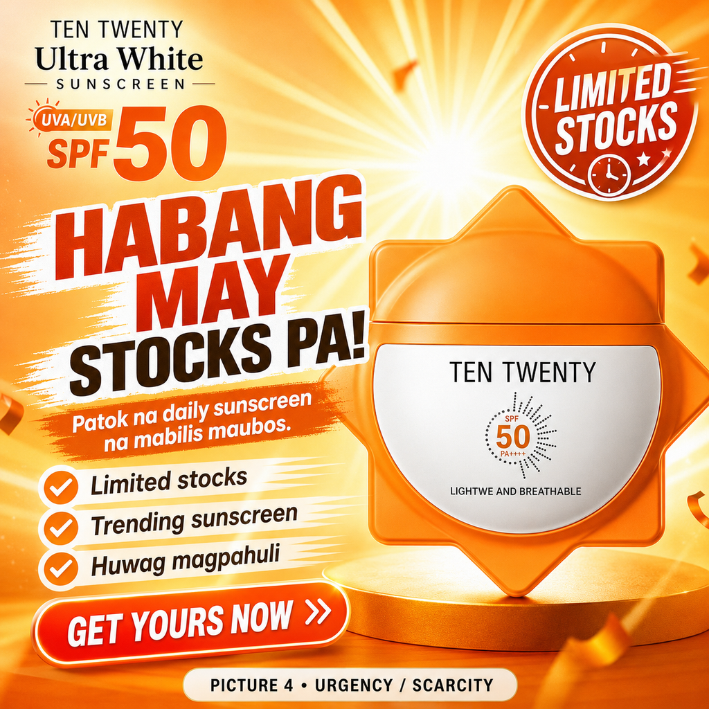 TEN TWENTY Ultra White Sunscreen UVA/UVB SPF50 Brightening Whitening Sun Screen