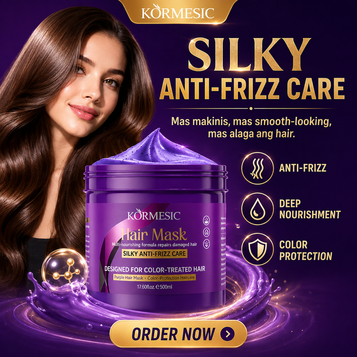 KORMESIC Purple Protection Hair Mask 500ml
