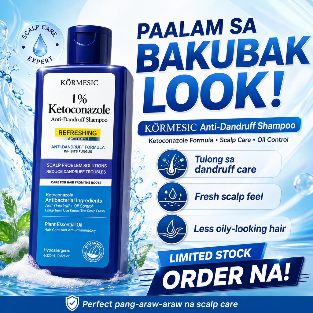 KORMESIC Anti-Dandruff Ketoconazole Shampoo for Scalp Treatment and Oil Control