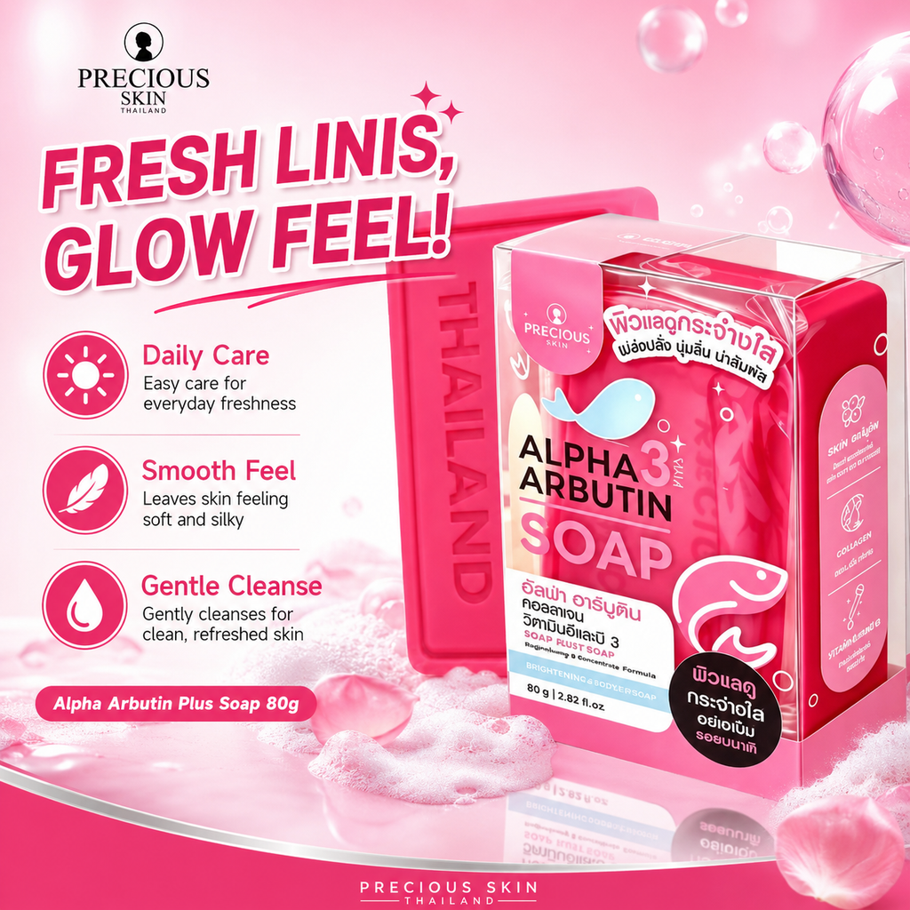 PRECIOUS SKIN Thailand Alpha Arbutin Plus Soap 80g