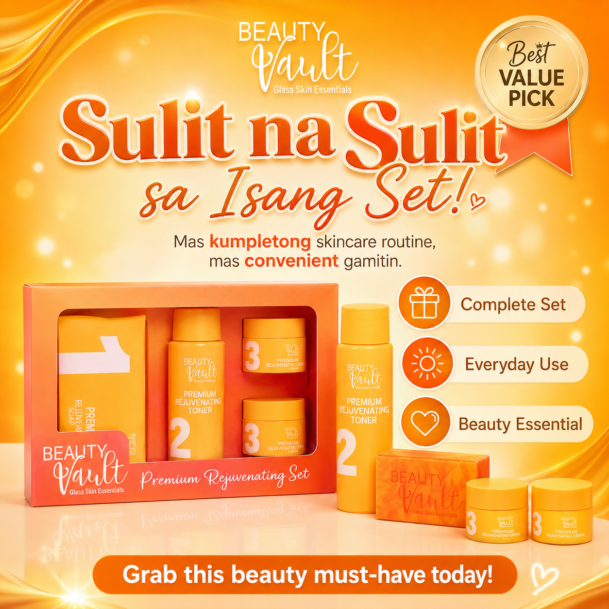 BEAUTY VAULT Premium Rejuvenating Set