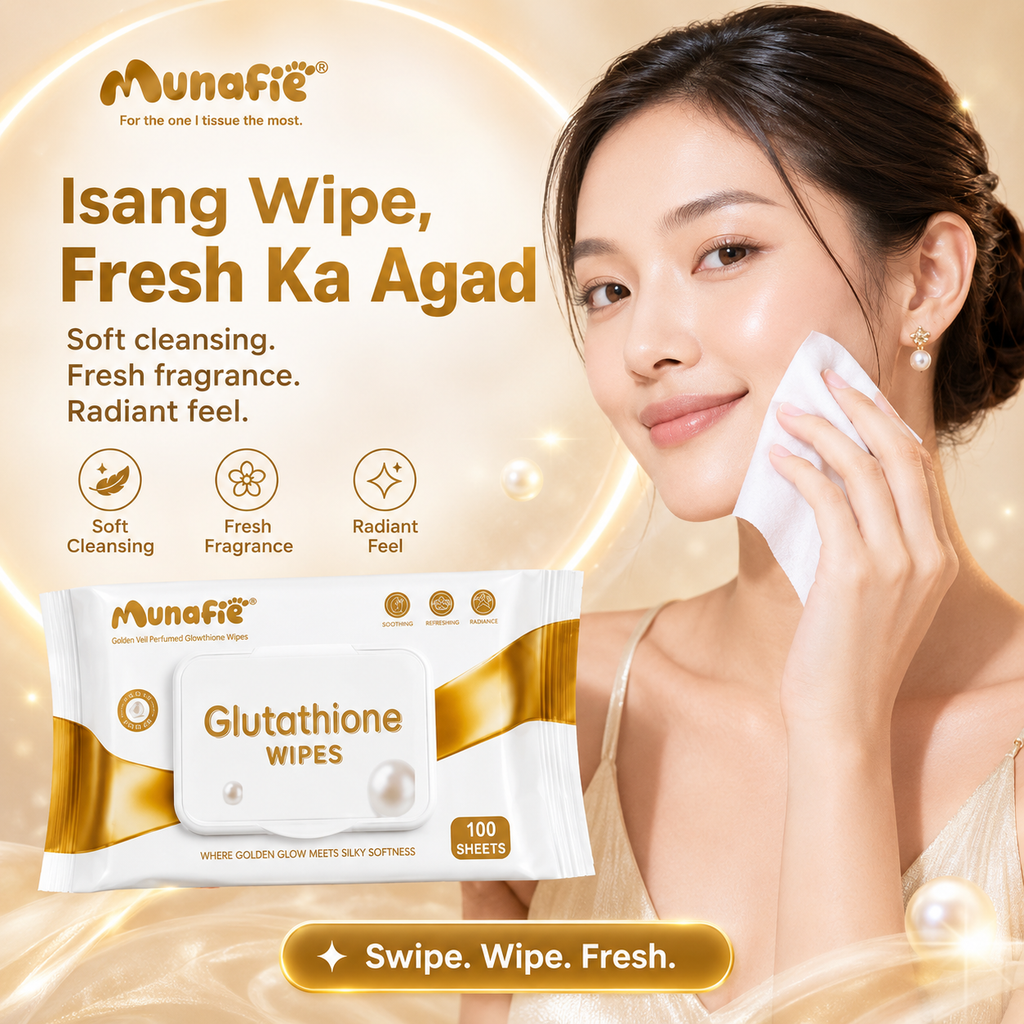 MUNAFIE Glutathione Wet Wipes 100sheets