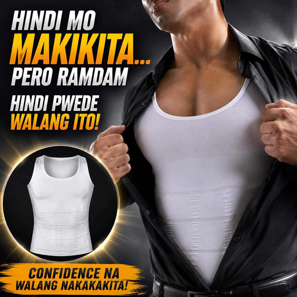 Men's Body Shaper Compression Vest