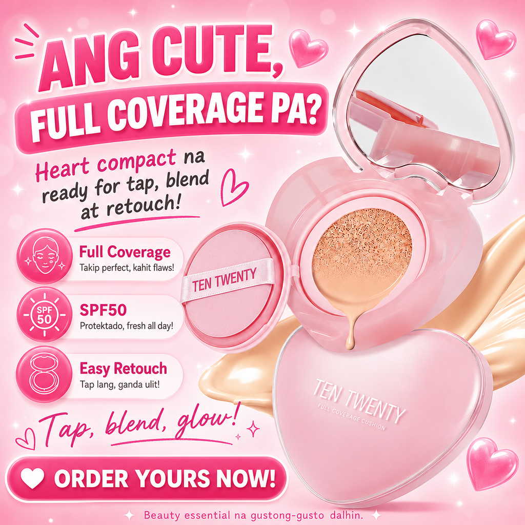 TEN TWENTY Full Coverage Heart Cushion with SPF50