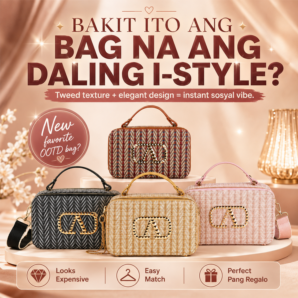 BELINDA Tweed Top Handle Crossbody Bag