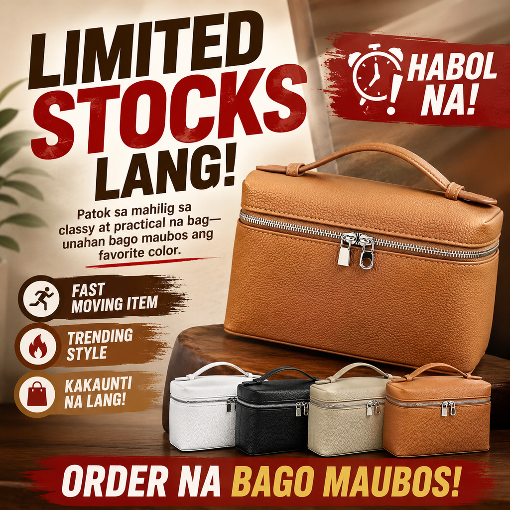 Leather Lunch Box Style Bag