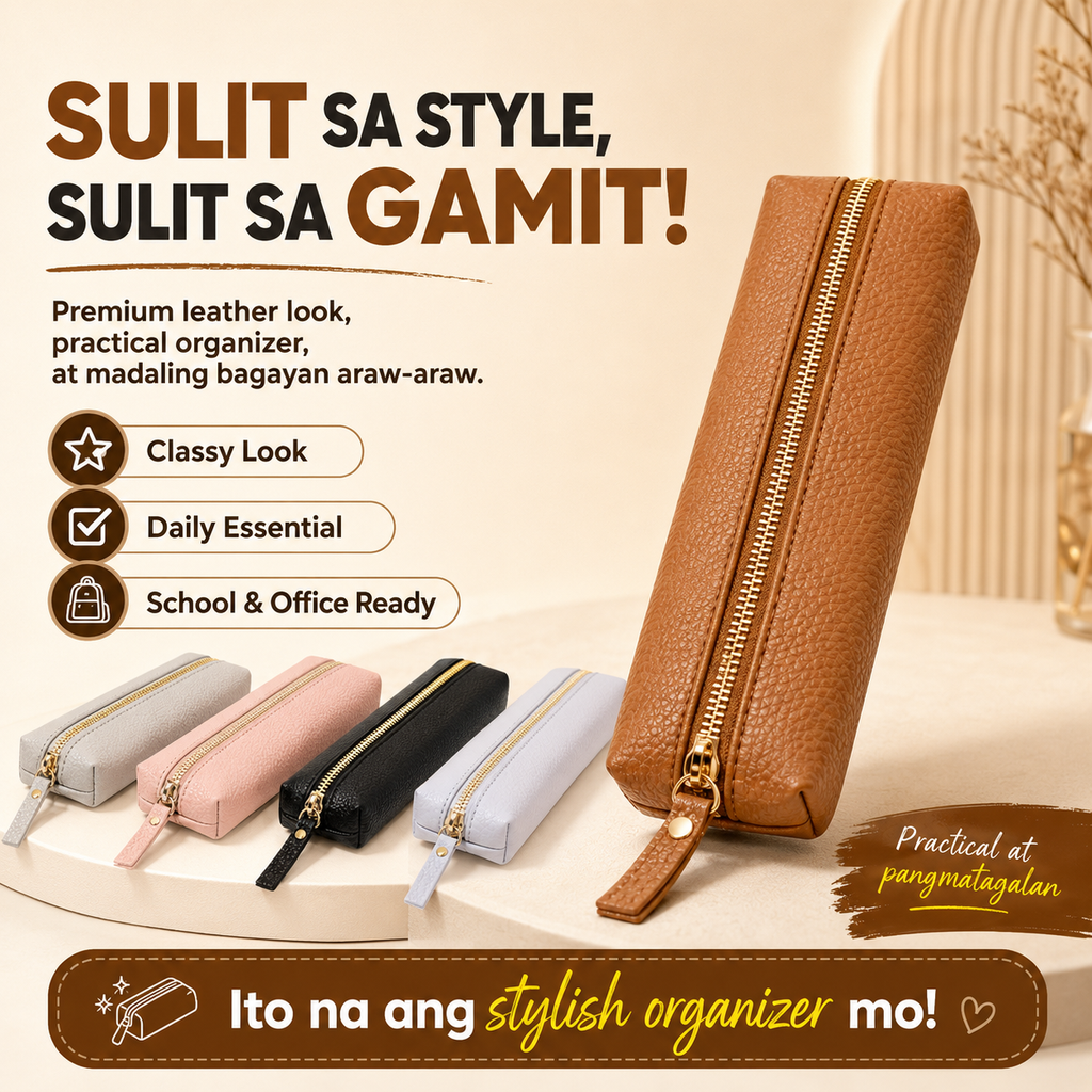 Leather  Pencil Bag