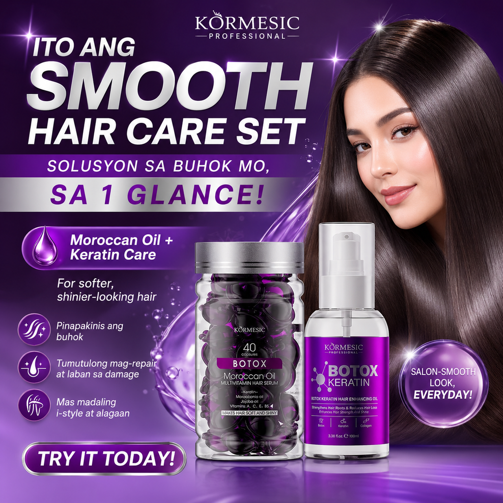 Kormesic Botox Keratin Head Care Set – Moroccan Oil Hair Repair Treatment
