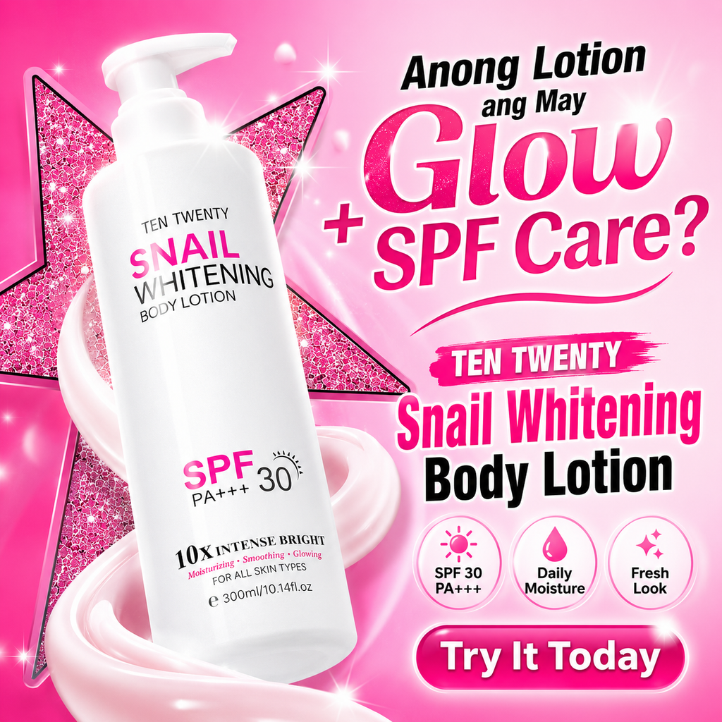 TEN TWENTY Snail Whitening 10X Intense Bright Beauty Lotion with Spf 30 PA+++