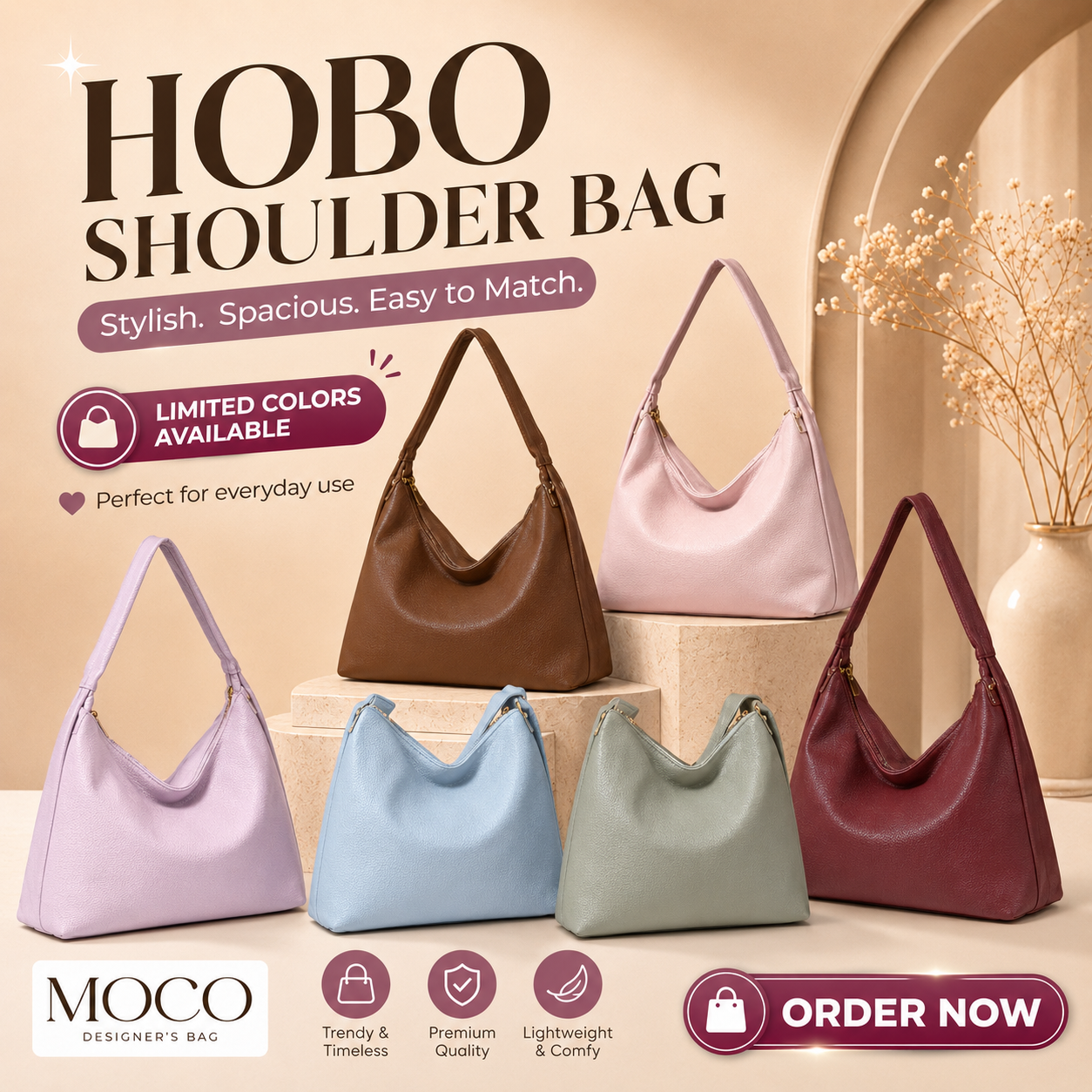 Hobo Shoulder Bag (CP086)