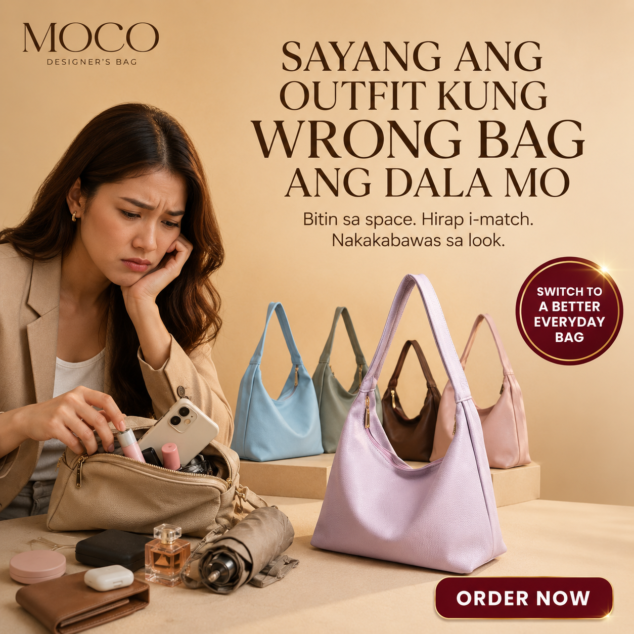 Hobo Shoulder Bag (CP086)