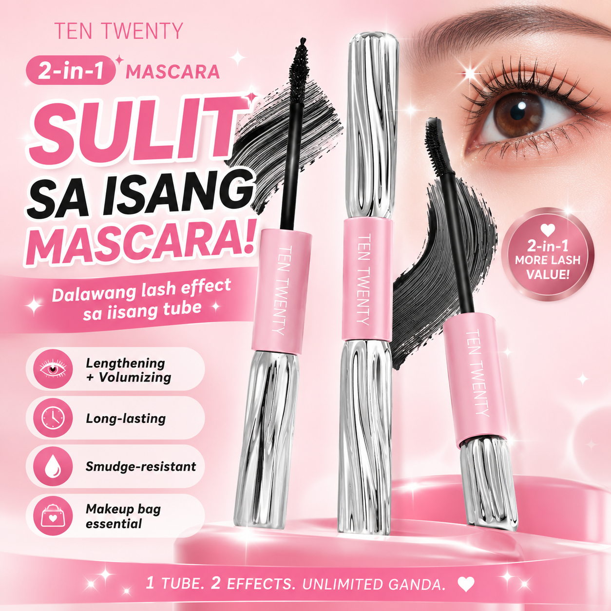 TEN TWENTY 2-in-1 Mascara