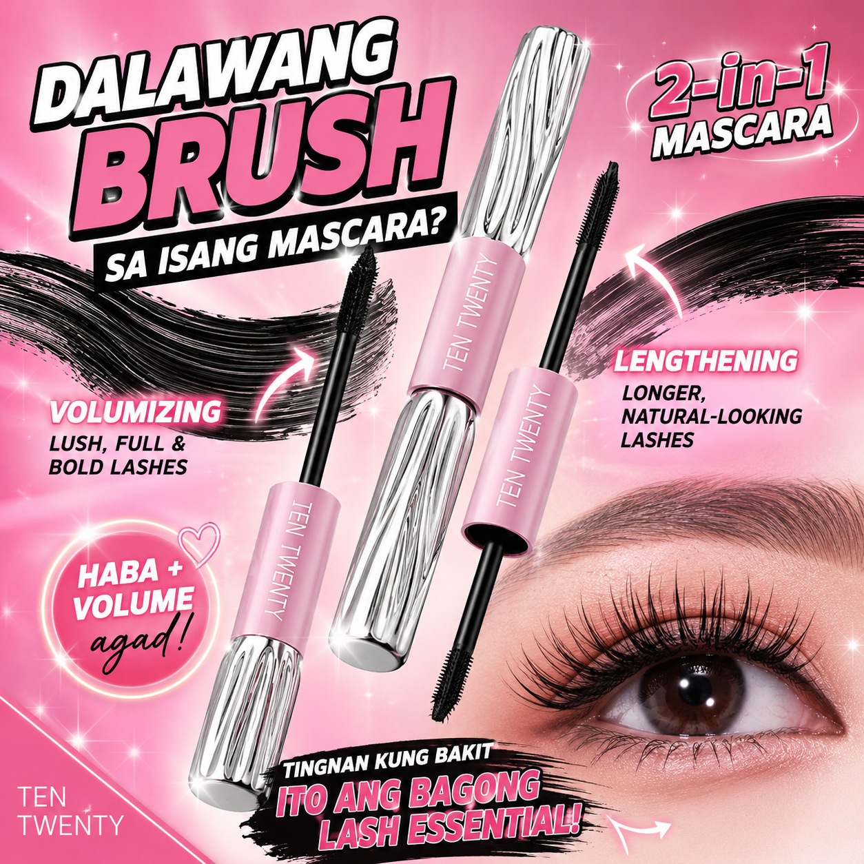 TEN TWENTY 2-in-1 Mascara