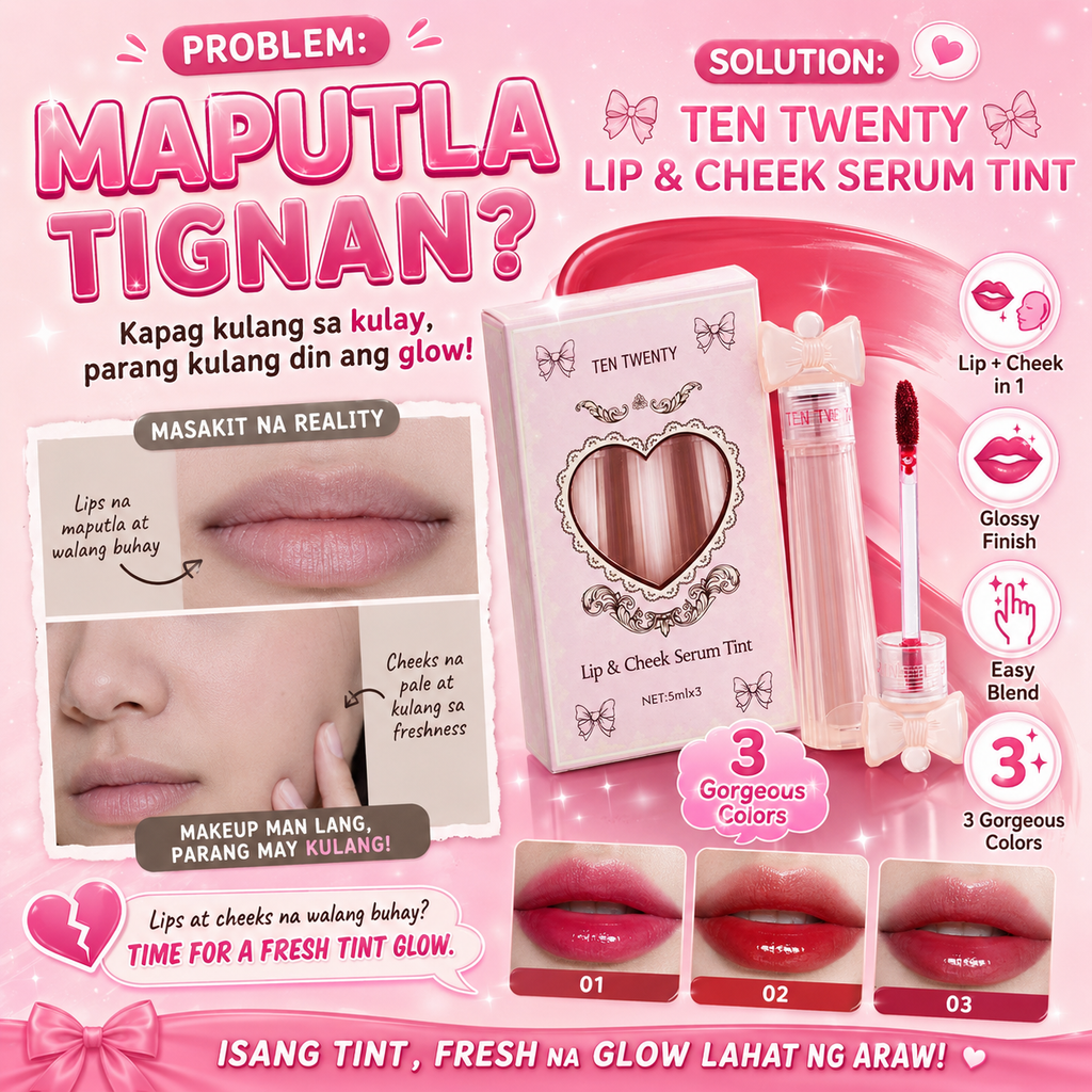 TEN TWENTY Cheek & Lip Serum Tint