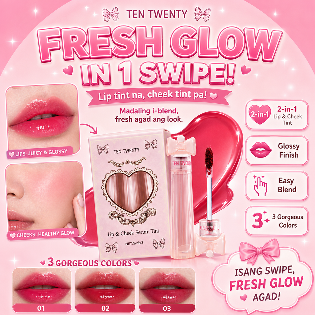 TEN TWENTY Cheek & Lip Serum Tint