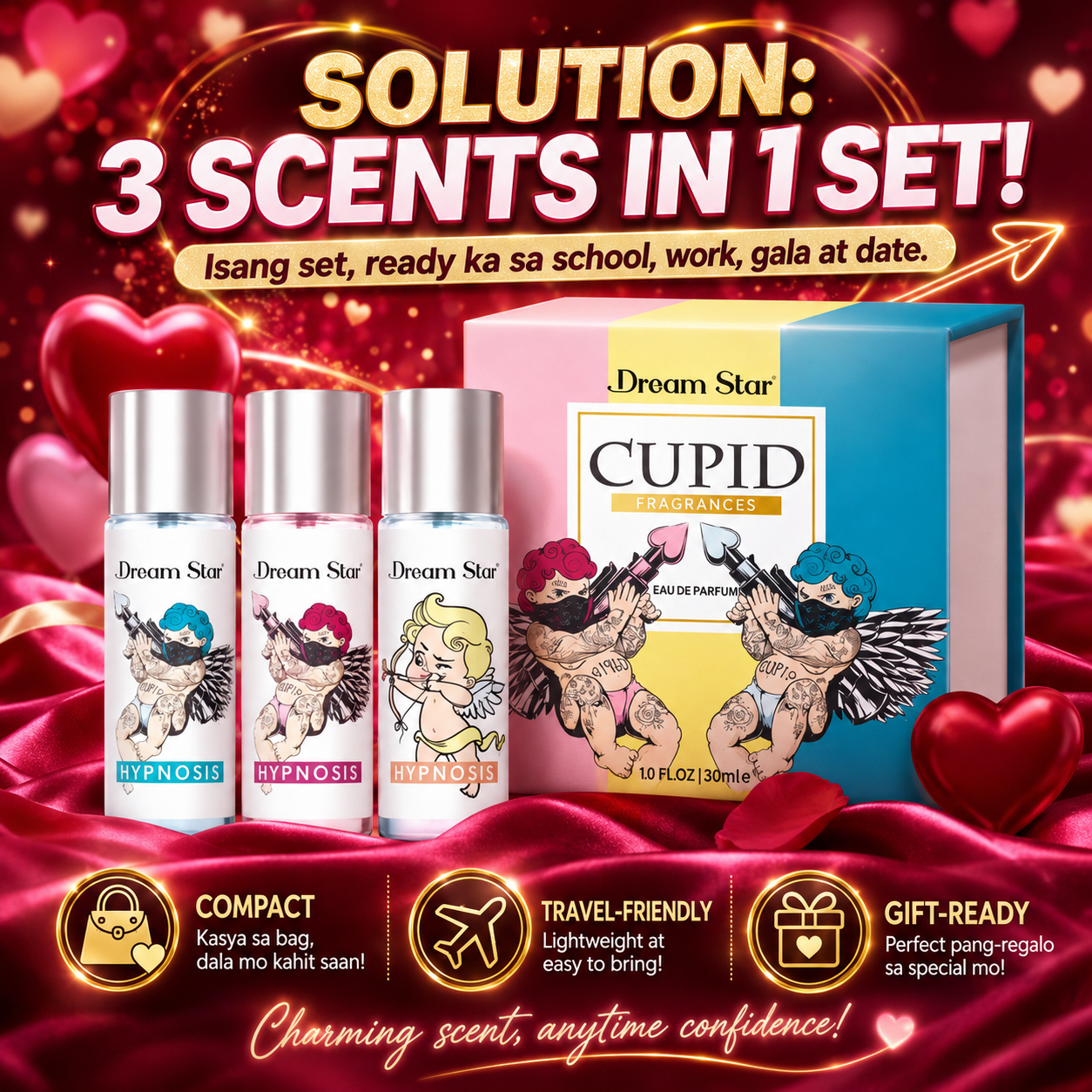 DREAM STAR Cupid Perfume 3pcs Set 30ml