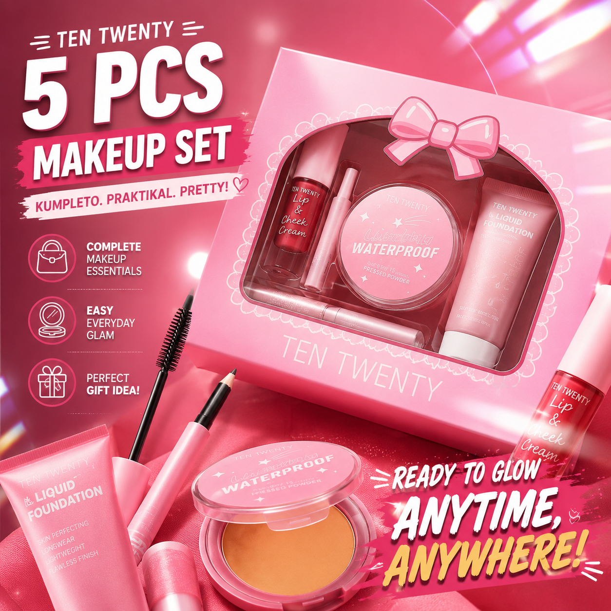 TEN TWENTY 5 PCS Makeup Gift Set