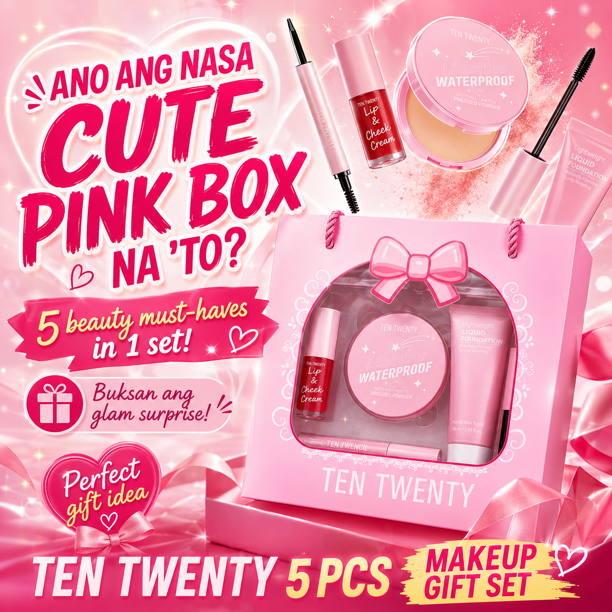 TEN TWENTY 5 PCS Makeup Gift Set