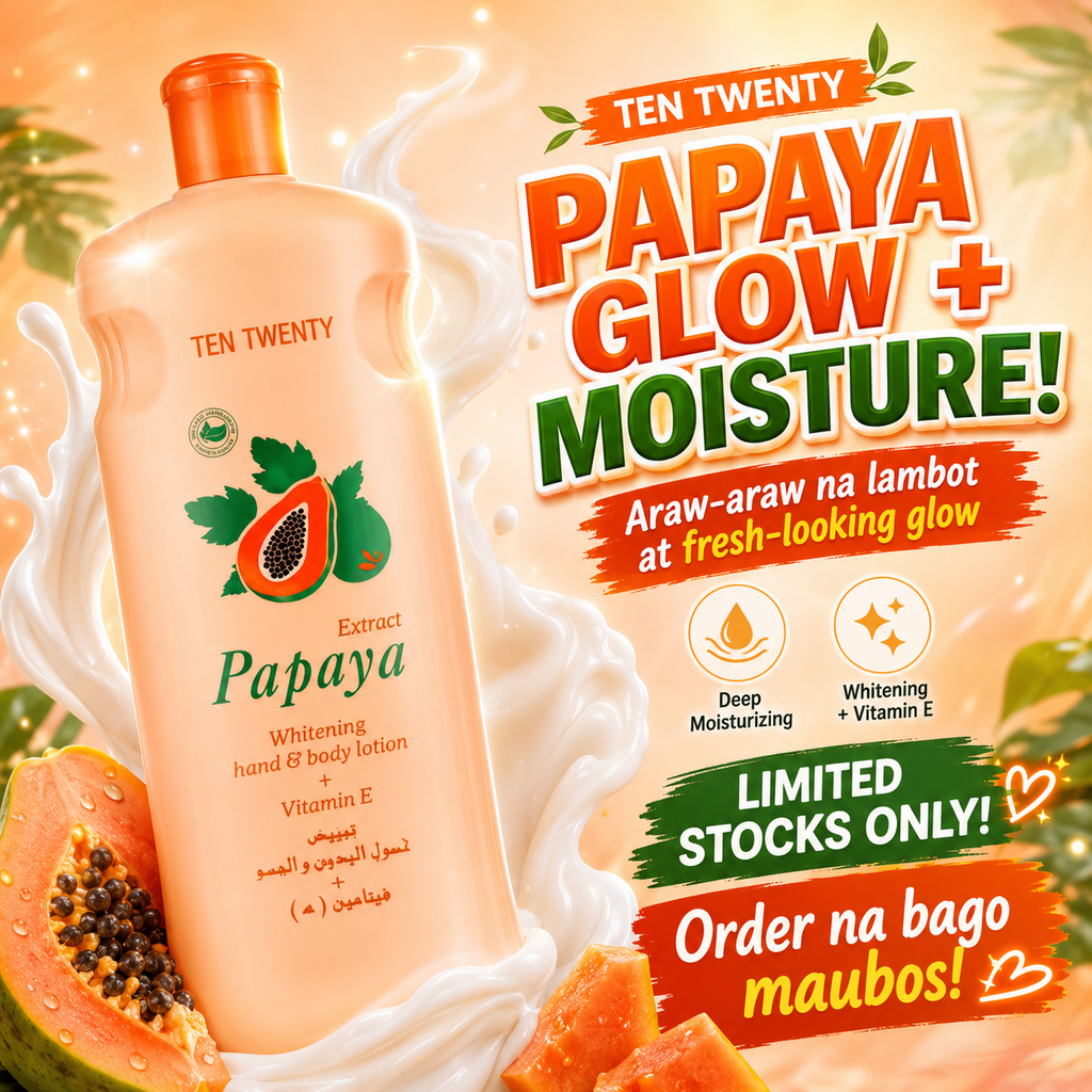 TEN TWENTY Papaya Whitening Body Lotion + Vitamin E