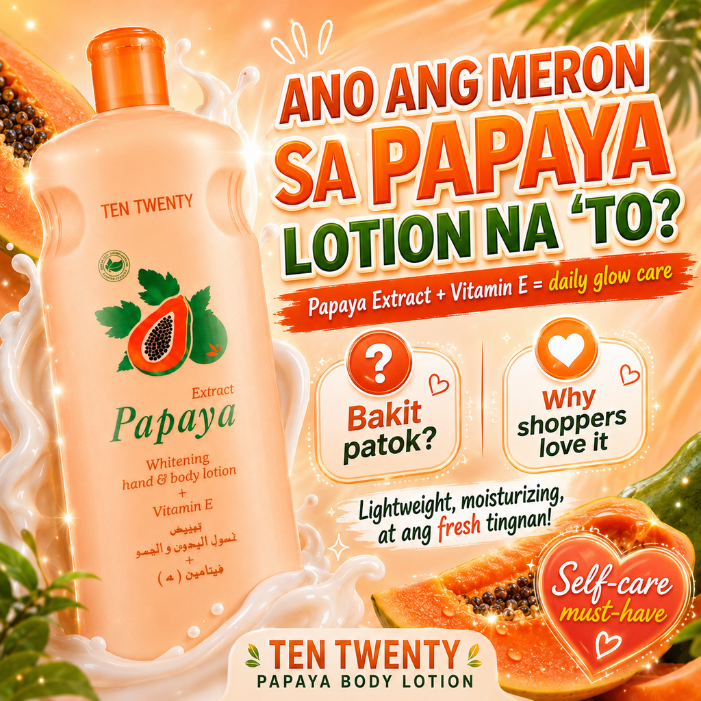 TEN TWENTY Papaya Whitening Body Lotion + Vitamin E