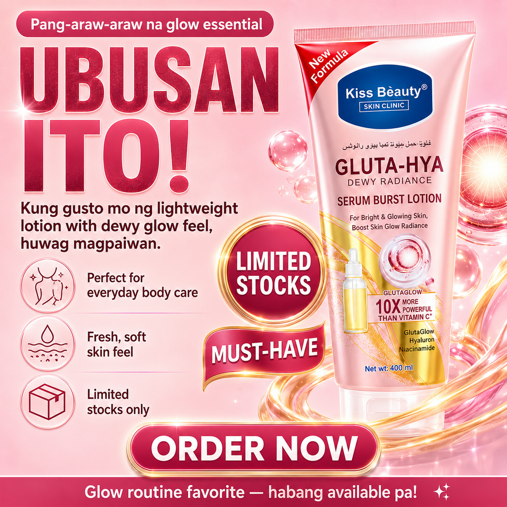KISS BEAUTY Gluta Hya Dewy Radiance Serum Burst Lotion 400ml
