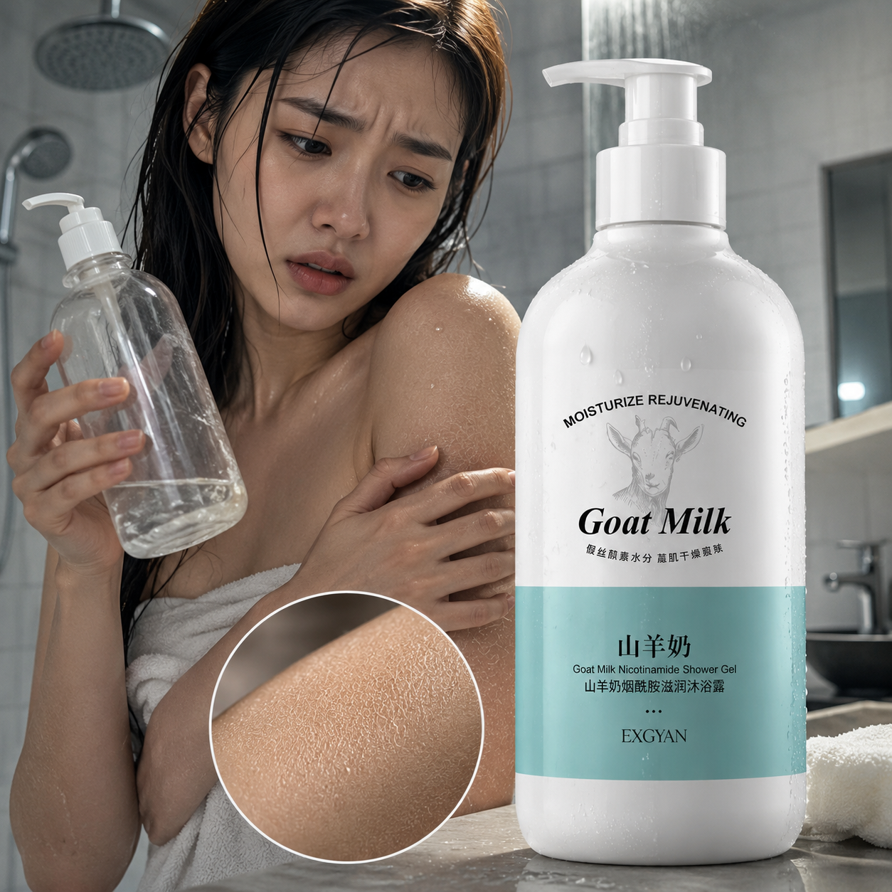 Goat Milk Nicotinamide Body Wash 500ml