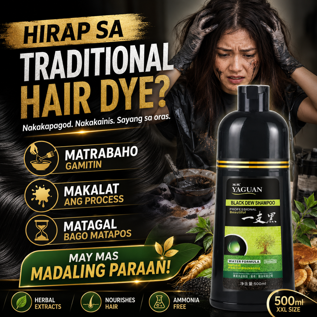 YAGUAN Herbal Hair Dye Shampoo 500ml