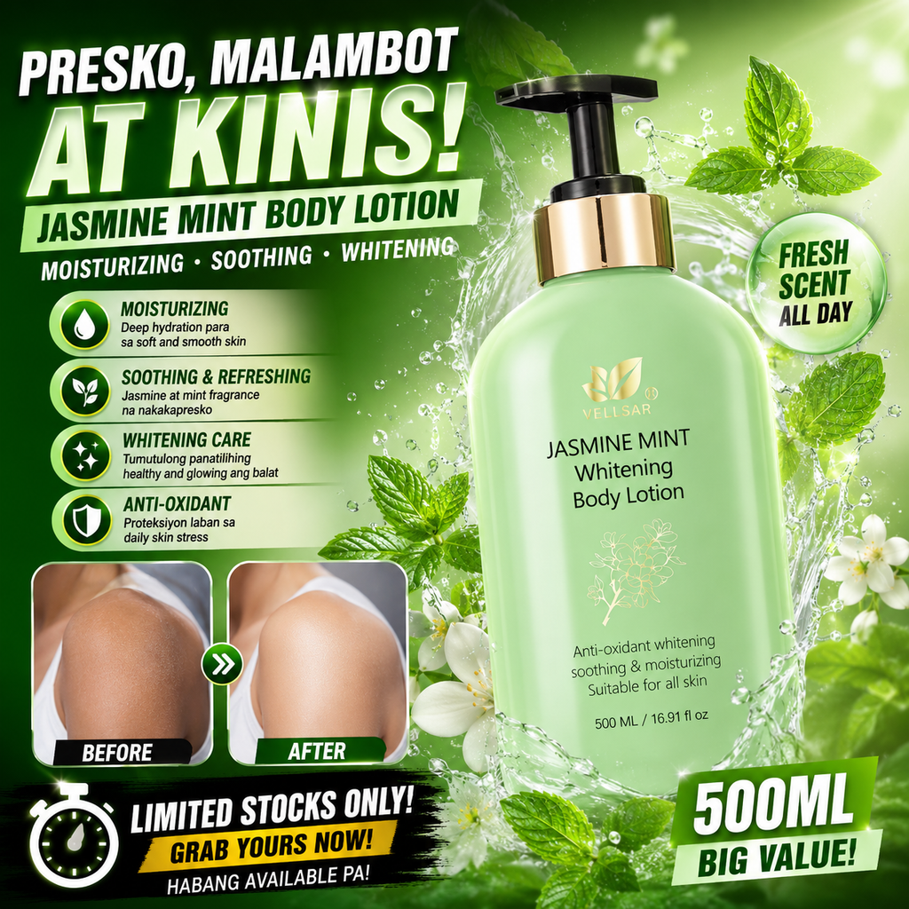 VELLSAR Jasmine Mint Whitening Body Lotion 500ml