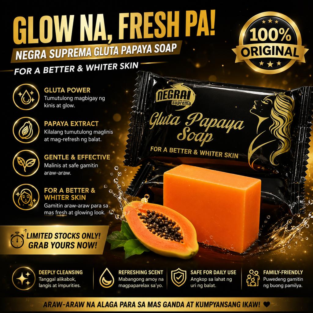 NEGRA SUPREMA Gluta Papaya Soap 6pcs/pack