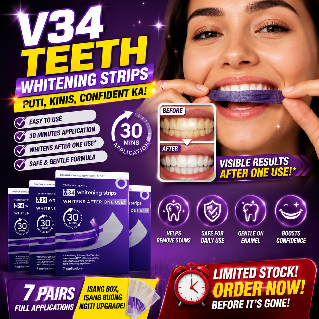 V34 Teeth Whitening Strips