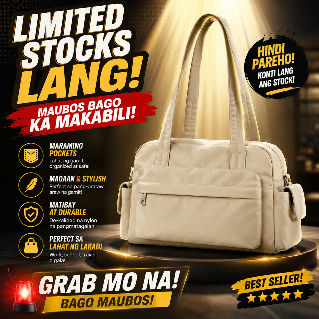Fashion Nylon Multi Pockets Shoulder Bag