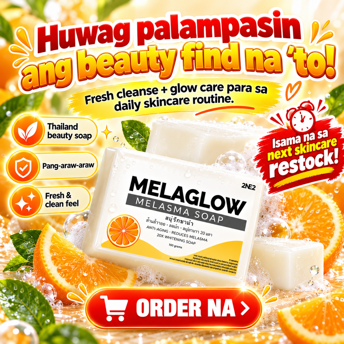 2NE2 Thailand Melaglow Melasma Soap
