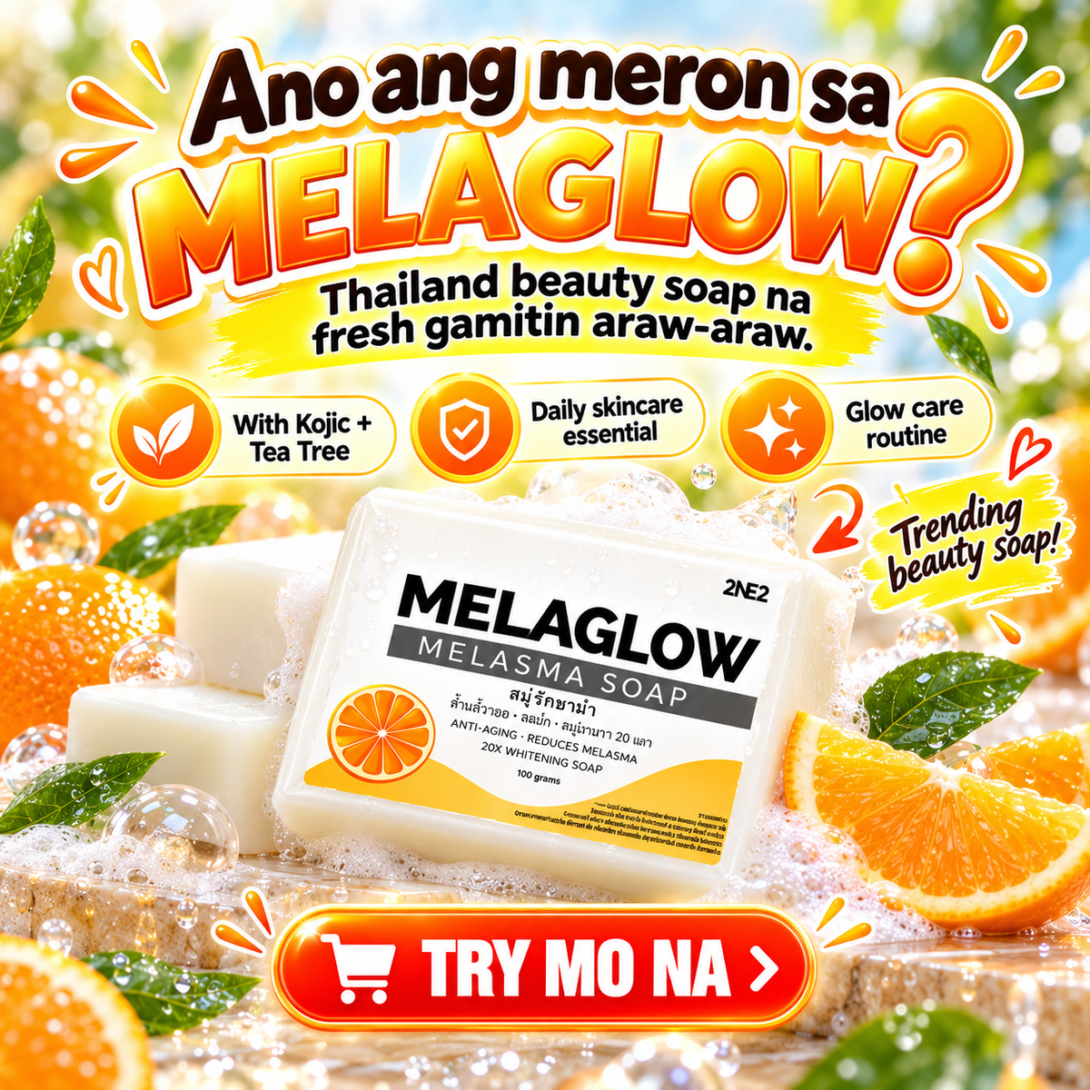 2NE2 Thailand Melaglow Melasma Soap